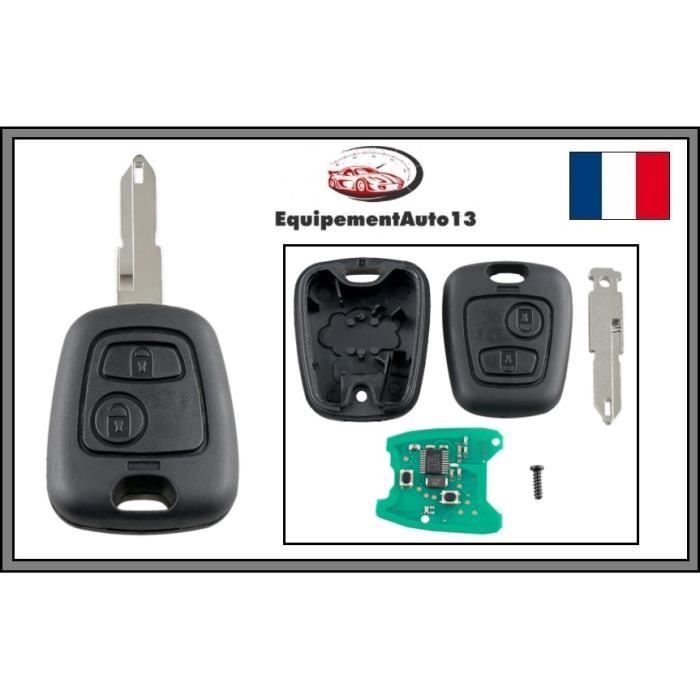 clé télécommande vierge électronique pour 206 , 206 CC, 206+