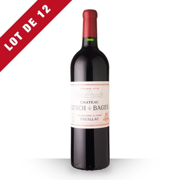 Lot de 12 - Château Lynch-Bages 2014 AOC Pauillac - 12x75cl - Vin Rouge