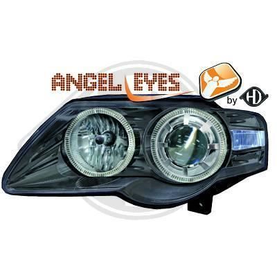 2247480 , Paire de Feux Phares Angel eyes noir pour VW Passat berline , Break 3C de 2005 a 2010