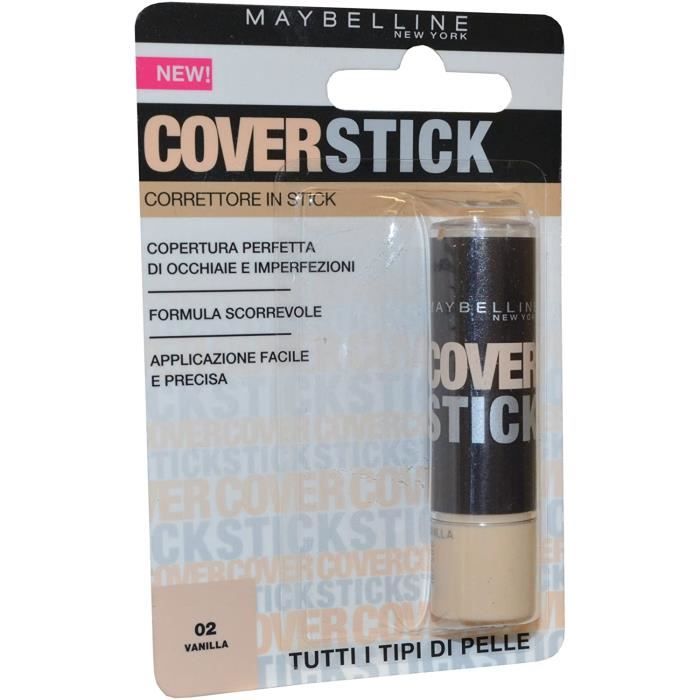 Maquillage GEMEY MAYBELINE - Cover Stick - Correcteur de teint - 02 vanilla 14462