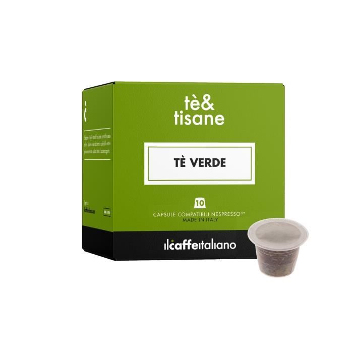 80 Capsules de Thé vert compatibles avec machines Nespresso - Nespresso 80 x Dosettes - Il Caffè Italiano