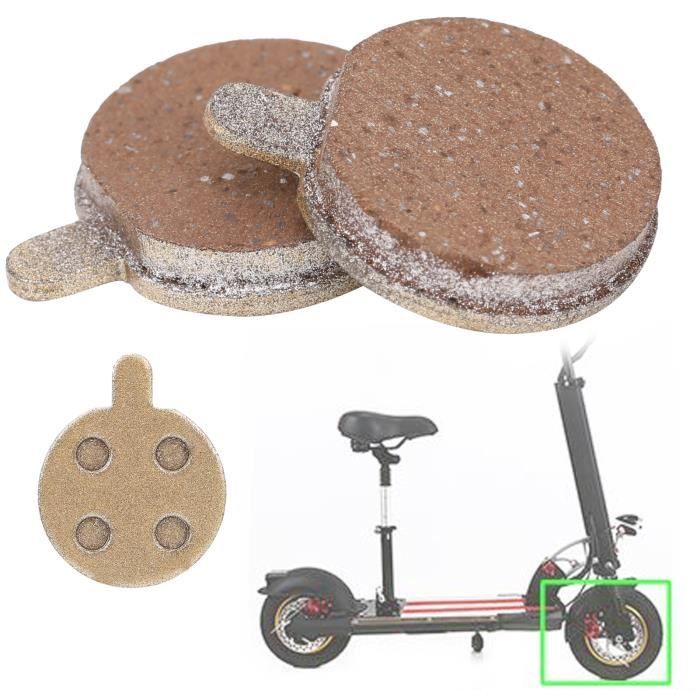 4 Paire Frein à Disque de Scooter Électrique 10 po Plaquette de Frein Universelle en Métal à Base de Cuivre
