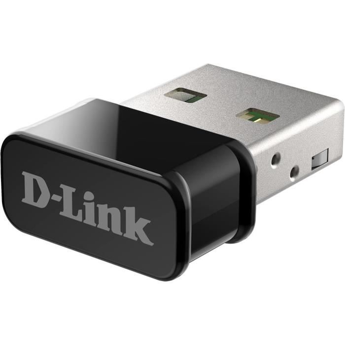 D-Link DWA-181 Adaptateur Nano USB Wireless AC1300 MU-MIMO Dual-Band - Débit jusqu'à 1300Mbps - 802.