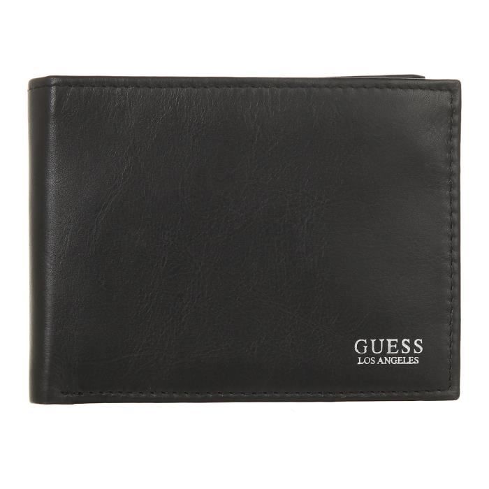 GUESS - porte feuille homme - noir