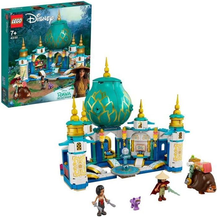 LEGO® Disney Princess 43181 Raya et le Palais du Cœur, Idée Cadeau, Jouet pour Enfants de 6 ans et + avec Mini-poupée Namaari