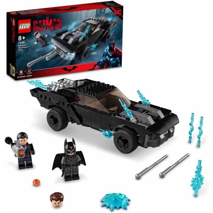 LEGO 76181 DC Batman La Batmobile : La Poursuite Du Pingouin, Jouet de Voiture, DC, Idée Cadeau, Garçons et Filles Dès 8 Ans