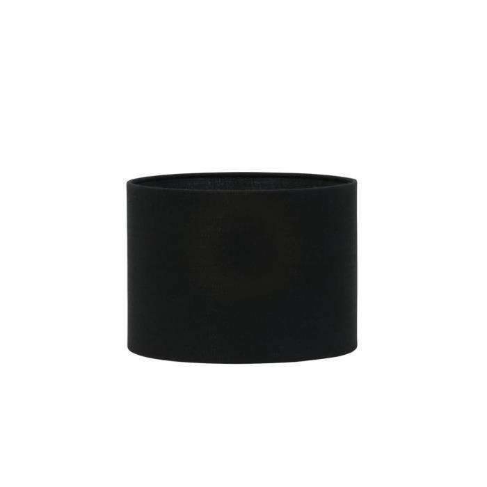 abat-jour cylindre 21-30-30 cm livigno noir