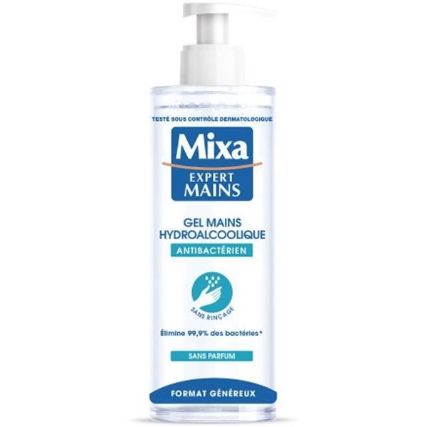 MIXA Gel mains Hydroalcoolique - 390 ml