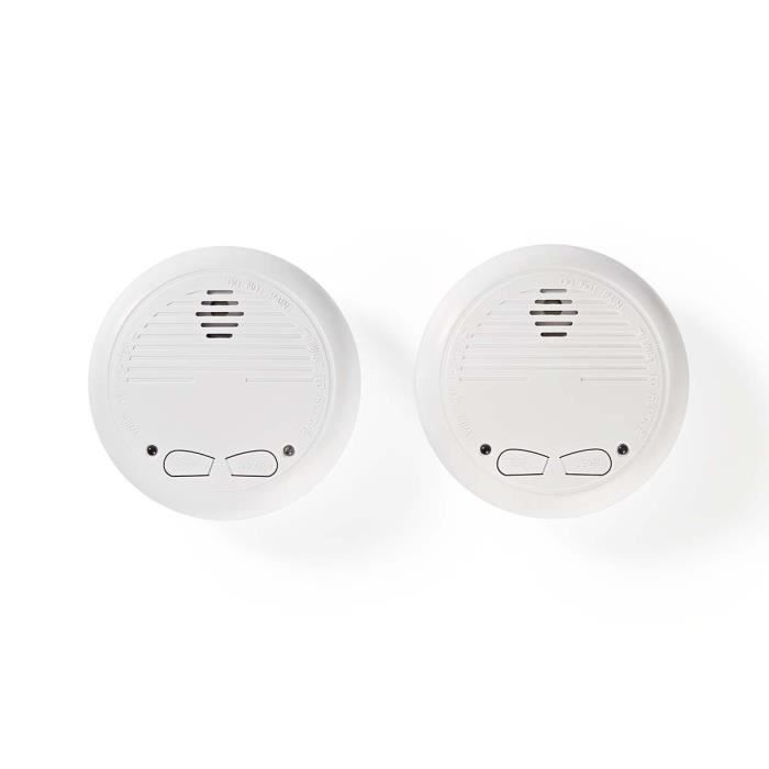 Détecteur de Fumée - EN14604 - Connectable - Jeu de 2 Détecteurs ALPEXE-2102