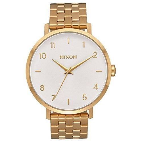 Nixon Femmes Analogique Quartz Montre avec Bracelet en Acier Inoxydable plaqué A1090-504-00