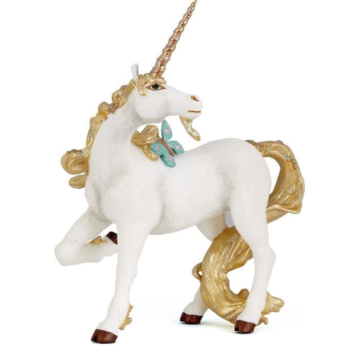 PAPO Figurine Licorne dorée Pour Enfant