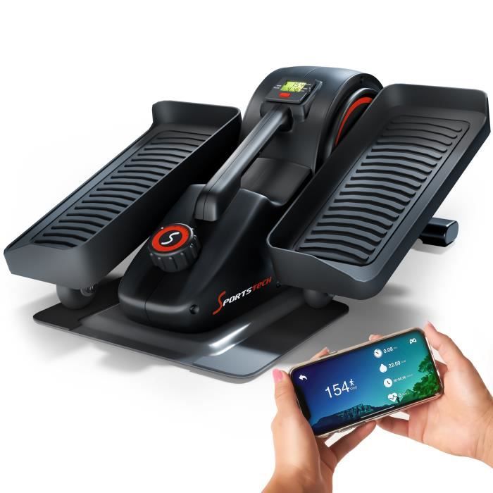 Minibike Sportstech avec application : Stepper pour mouvement au bureau et à la maison | DFX70 Minibike Pedalttrainer