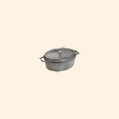 Cocotte ovale à picots Gris Graphite 15 cm - 0.…