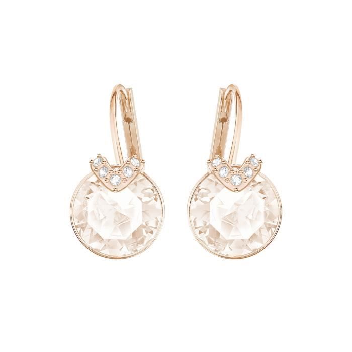Boucles d'oreilles Swarovski Bella V mini rose