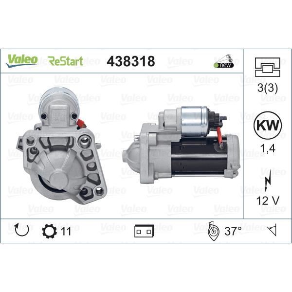 Démarreur VALEO 438318
