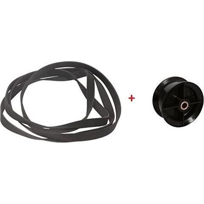 Kit galet tendeur + courroie 1991H8 MAEL pour sèche-linge Ariston Hotpoint - Indesit C00297219+C00300793