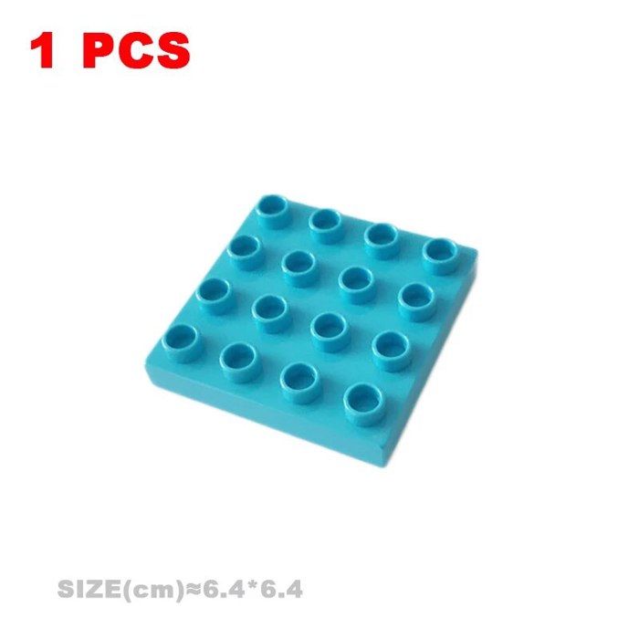 Lot de 2 plaques de base pour blocs de construction classiques compatibles avec toutes les grandes marques (bleu, 25,4 x 25,4 cm