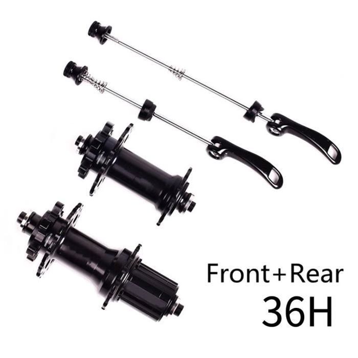 Axe De Roue Vélo à Débrayage Rapide - Noir, Alliage D'Aluminium - Pour VTT Et Route