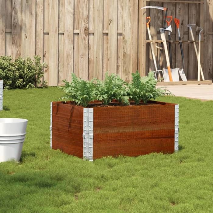 vidaXL Jardinière bois massif de pin 120x80 cm - vue 3