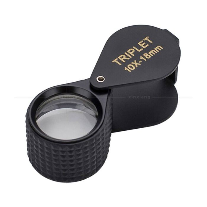 Loupe De Bijoutier 30x - 40 Mm, Lentille Verre Optique, En Aluminium, Portable Pour Inspection Précise
