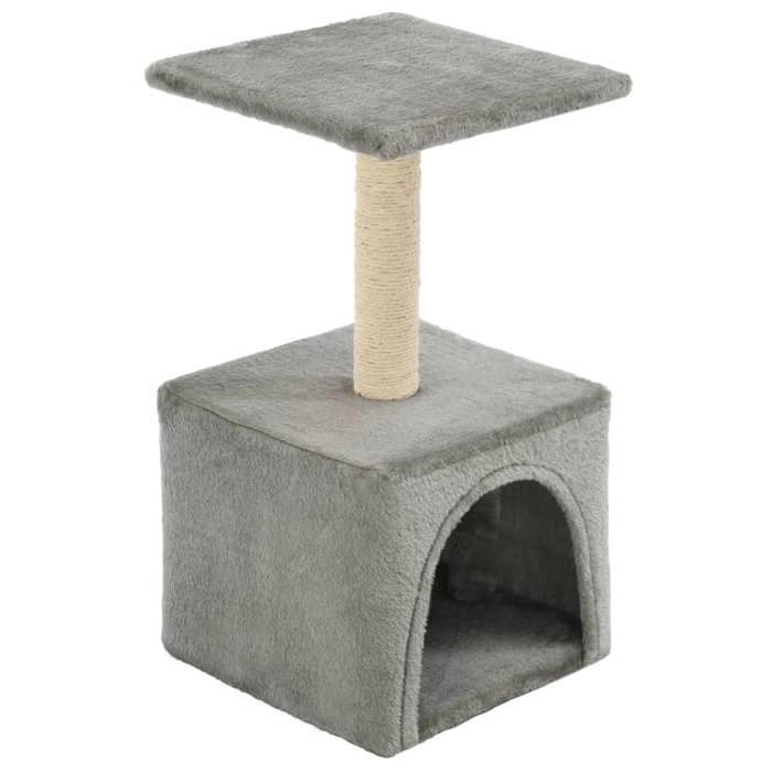 Meilleurs prix pour CLOUD Meuble relax à chat - élégant Design - Arbre à chat avec griffoirs en sisal 55 cm Gris CHYNEW1265562