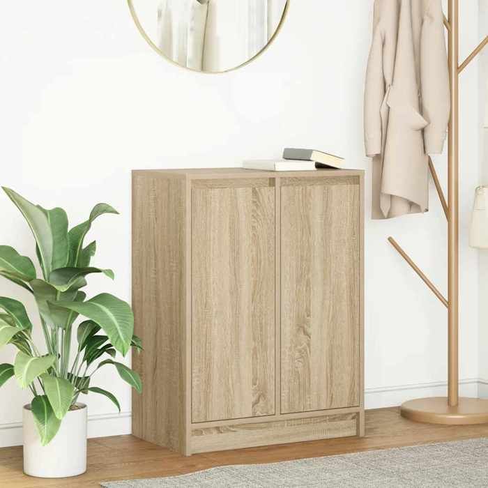 vidaXL Buffet chêne sonoma 57x34x76 cm bois dingénierie meuble de rangement meuble de rangement de cuisine meuble de 861618