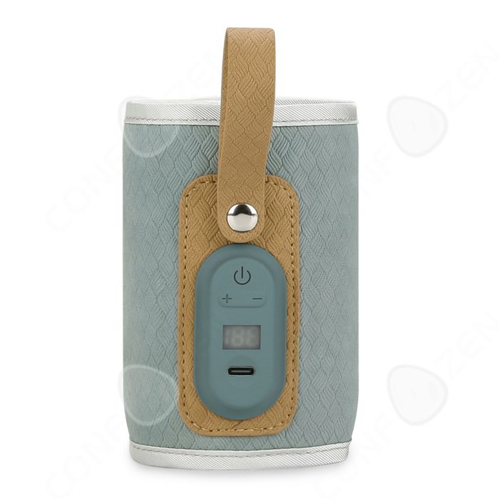 Chauffe-biberon à Lait pour bébé, Affichage Numérique USB, 5 Vitesses, Portable, Garde-chaleur pour le Lait Maternel et L'eau (Rose