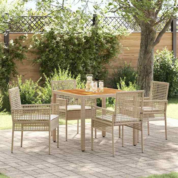 vidaXL Set de jardin 3 pièces en bois d'acacia