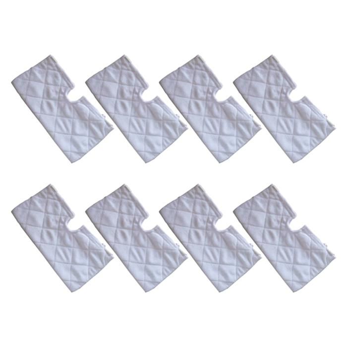 LINNIW Lot de 8 tampons de rechange pour balai vapeur