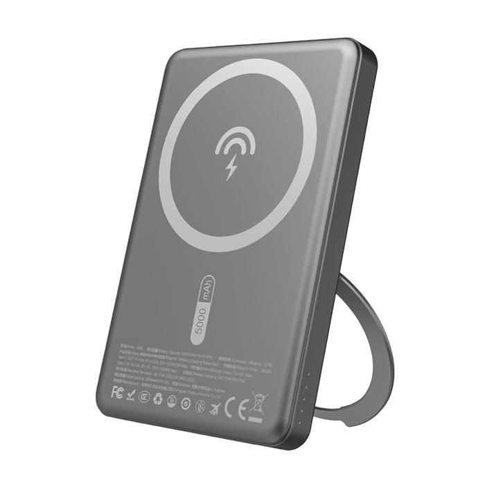 Batterie Externe Dudao 5 000 Mah Avec Magsafe Pour Iphone 12 13 Et 14 20 W Avec Support