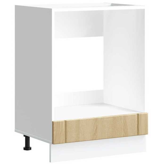 Armoire de four - GKO - Chêne sonoma - Bois dingénierie - 60x46x81.5 cm - Capacité 50 kg - Pieds réglables - Lucca