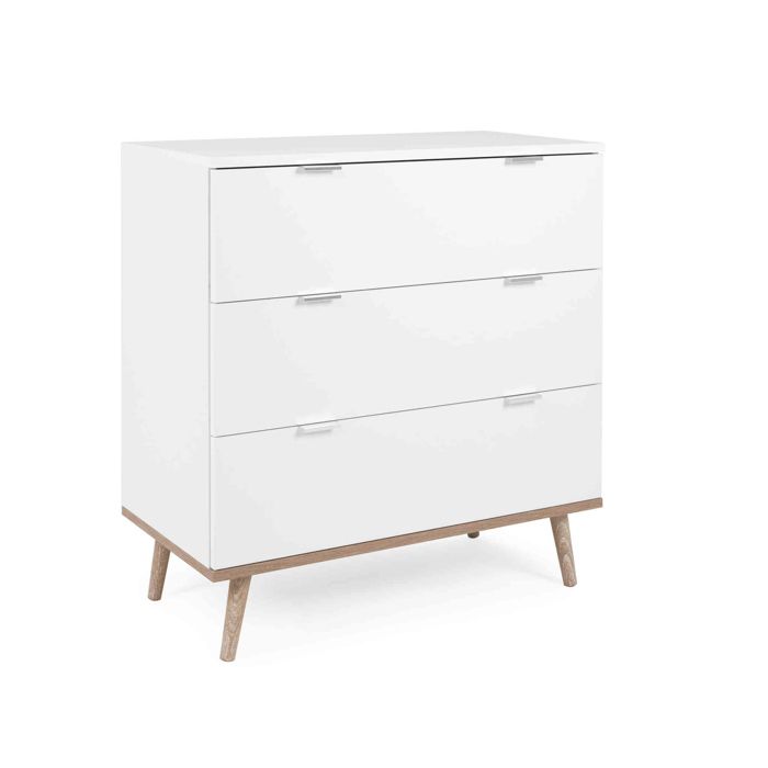 Commode 3 tiroirs blanc - CO7781-1 - Bleu - Terre de Nuit Commode 3 tiroirs blanc - CO7781-1 - Bleu - Terre de Nuit