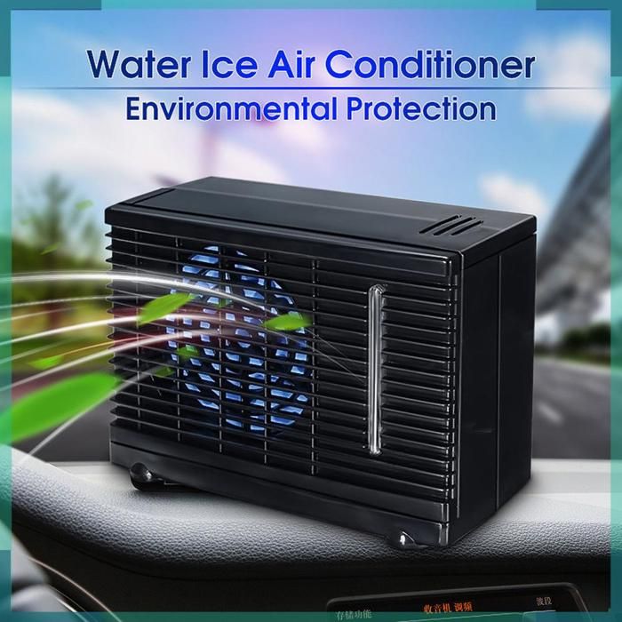 KEENSO Mini climatiseur de voiture Mini climatiseur Portable universel 24V climatiseur de refroidissement auto interieur Noir