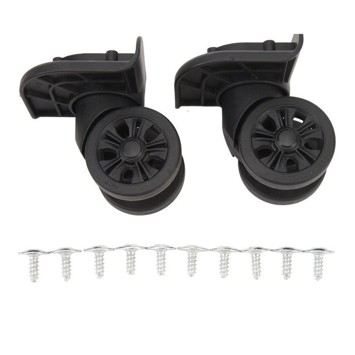 Roues de rechange pour valise à bagages 2 pièces roulettes pivotantes universelles muettes pour la réparation-SALALIS Roues de rechange pour valise à bagages 2 pièces roulettes pivotantes universelles muettes pour la réparation-SALALIS