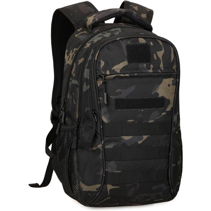 Sac Militaire 15L Petit Sac à Dos de Randonnée Tactique Sacs Molle Sac à Dos Cartable pour Lécole Voyage Cyclisme Camping Trekking