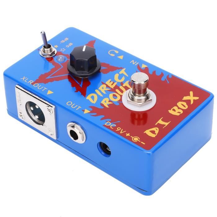Pédale D’Effet Guitare Mini En Alliage Aluminium – Réglage Distorsion, Volume, Tonalité (Portable, Léger)