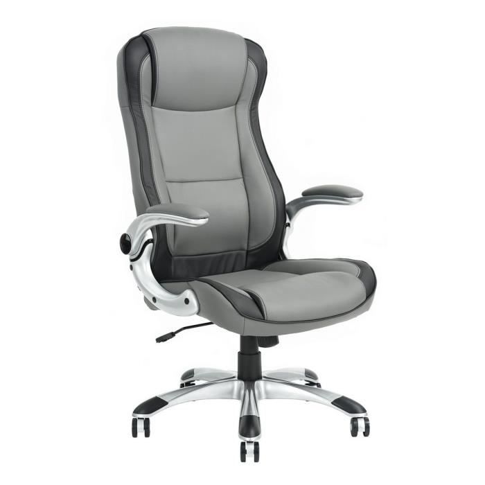 Munford Fauteuil De Bureau Gris Achat Vente Chaise De Bureau Cdiscount