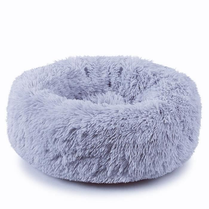 Lit Couchette Pour Chien Et Chat En Peluche Sommeil Profond Diametre 50cm Doux Et Confortable Bleu Cdiscount