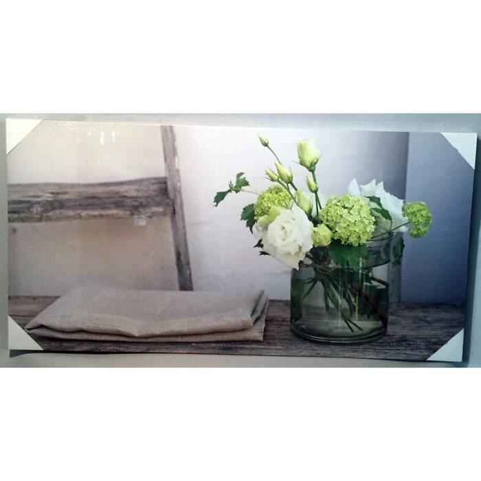 Toile Imprimee Cocooning 50x100 Achat Vente Tableau Toile Cdiscount