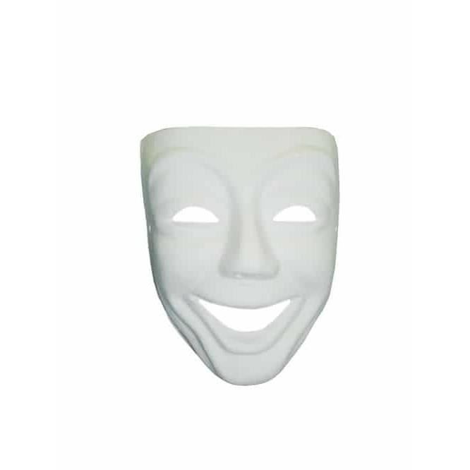 Masque de Venise Sourire - ARTEMIO Blanc - Adulte Mixte