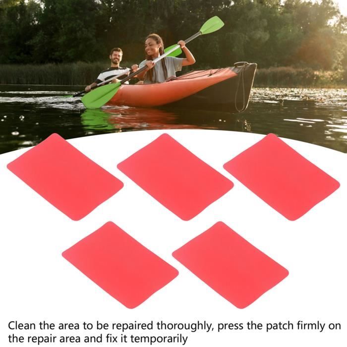 Patch Réparation PVC Bateau Gonflable – 2 Rouleaux 5 Cm X 100 Cm – Réparation Étanche Et Solide Pour Kayak, SUP, Canapé Gonflable