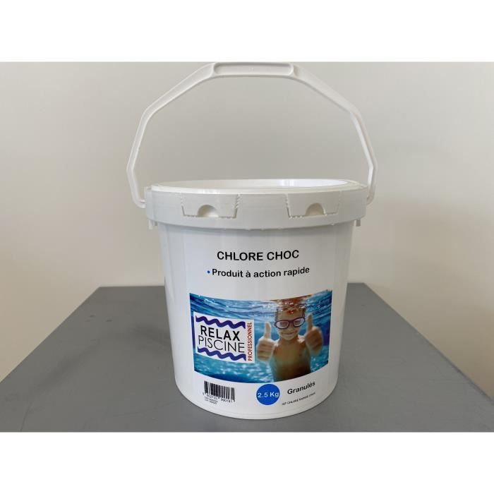 Chlore Choc Pour Piscine En Granules Seau De 2 5 Kg Achat Vente Traitement De L Eau Chlore Choc Pour Piscine En Cdiscount