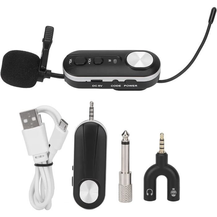 Wwireless Lavalier Microphone, Uhf Wireless Mini Handheld Clip On Mic