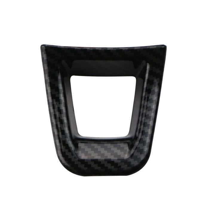 Noir de fibre de carbone - Autocollant de garniture de couverture