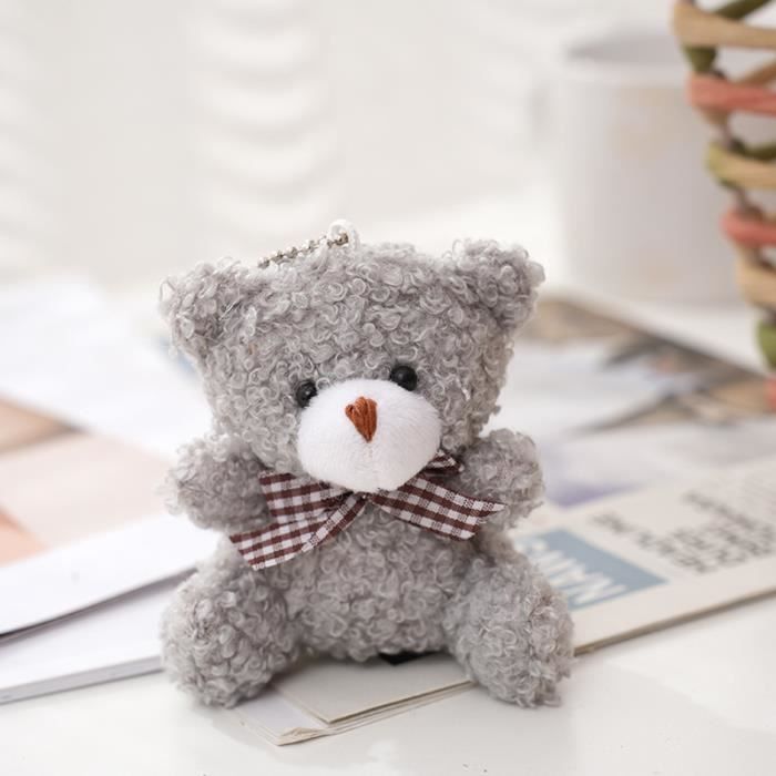 10 pieces Mini Ours en Peluche Doux et Mignon pour Enfant Porte cles Pendentif au Beurre Pour ixde Maria Cdiscount Jeux Jouets