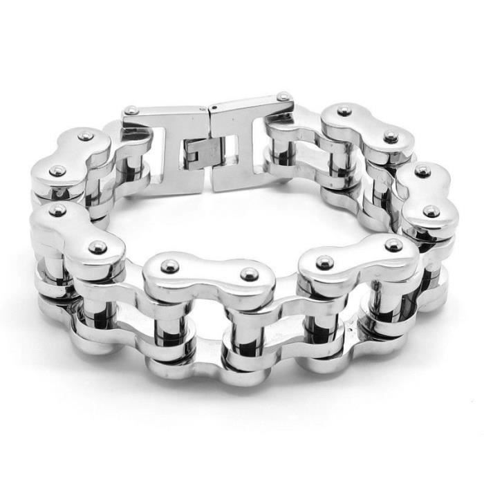 Bracelet - Acier - Gourmette - 20mm - 22cm - Homme
