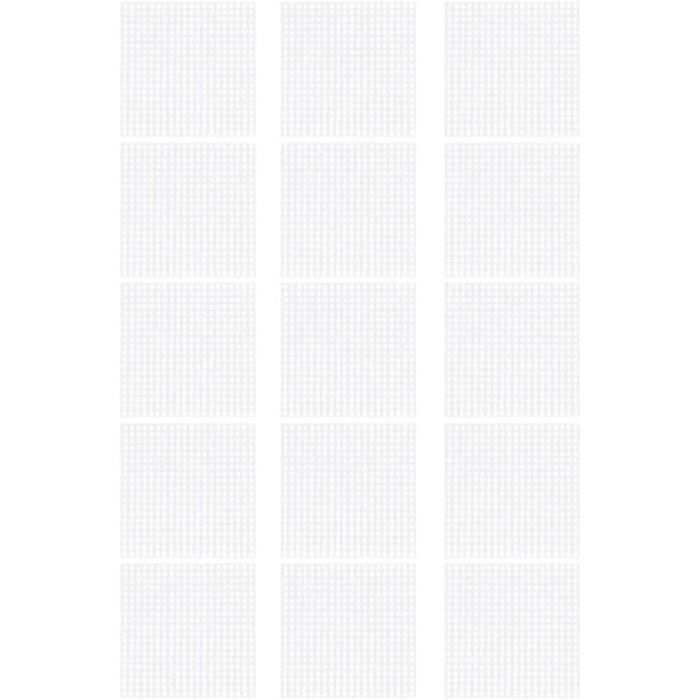 Lot De 6 Feuilles De Toile En Maille Plastique Pour Broderie