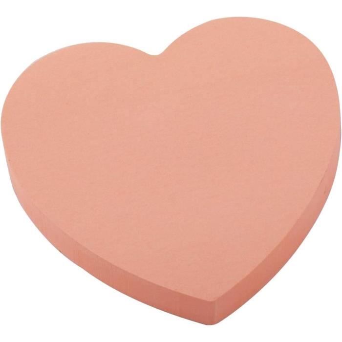 Bloc De 300 Mini Notes Adhésives Repositionnables Carré 51x51mm 5 Couleurs Néon