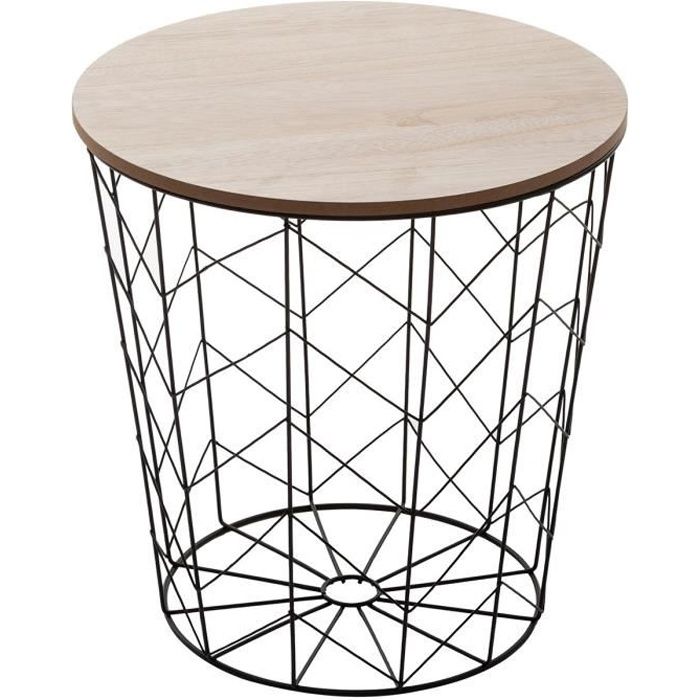 Table A Cafe Kumi Pop Noir Autres Noir Achat Vente Table Basse