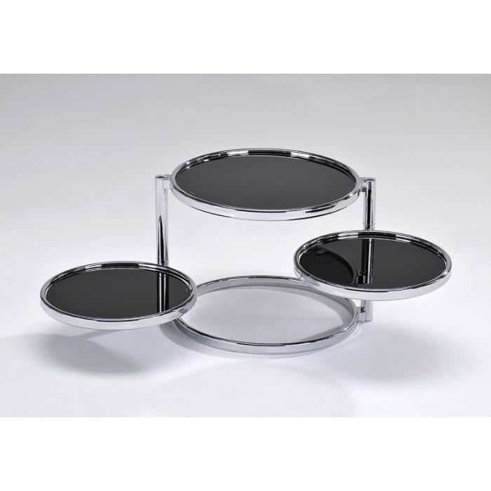 Table Basse Ronde 3 Plateaux Achat Vente Pas Cher